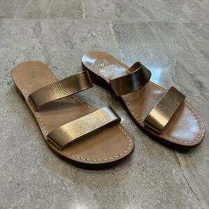 Elegant Gold Women's Sandals
